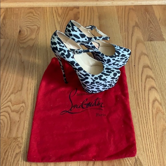 Christian Louboutin Daf 160 Tissu Leopardino - Picture 1 of 8
